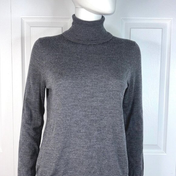 vintage PENDLETON women's gray turtleneck WOOL sweater medium - Picture 2 of 2